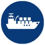 icon ship GBS blue icon ship GBS blue